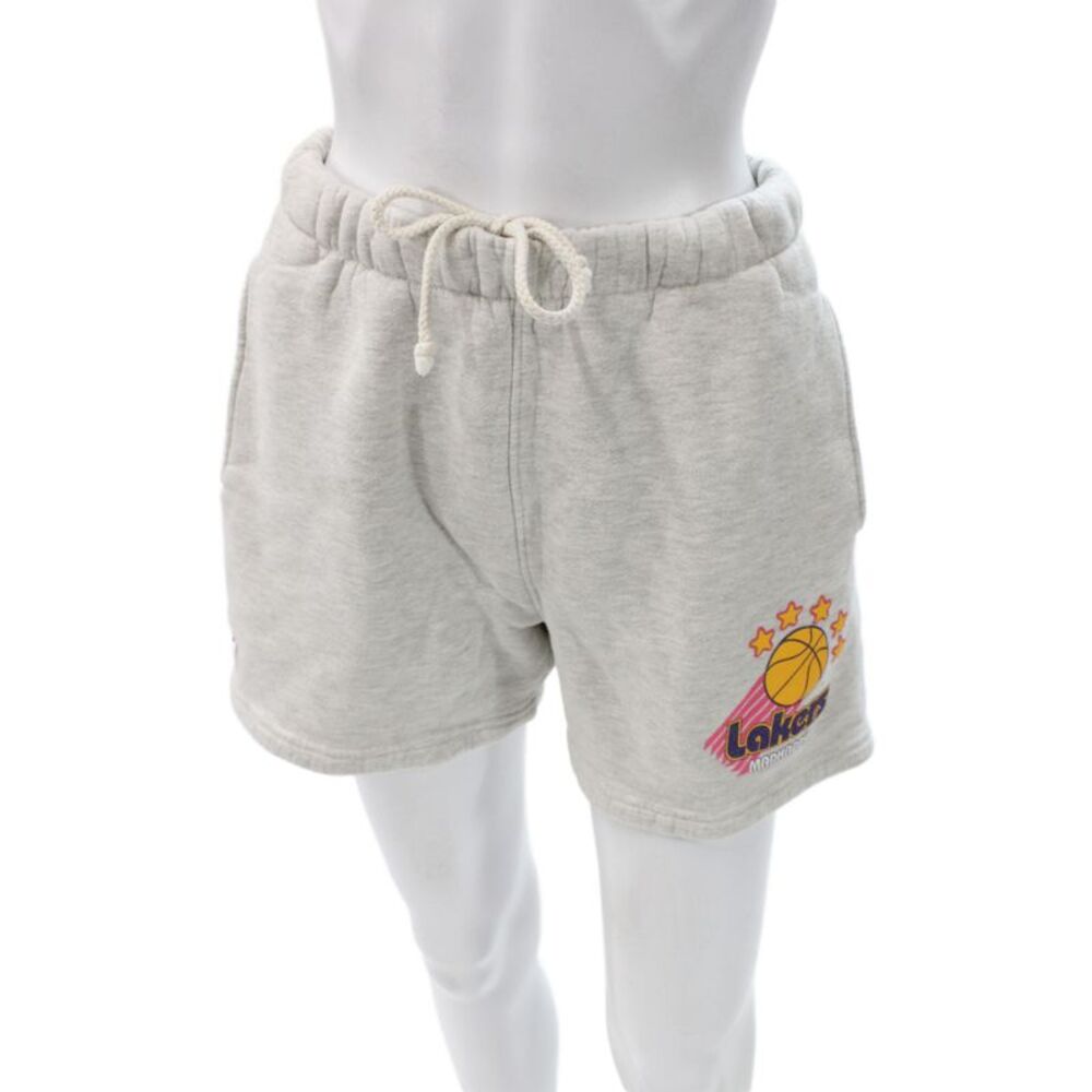 Madhappy Unisex Sweat Shorts Gray Graphic Drawstring Size M